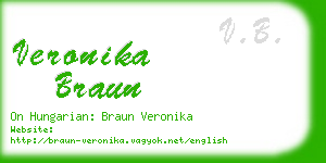 veronika braun business card